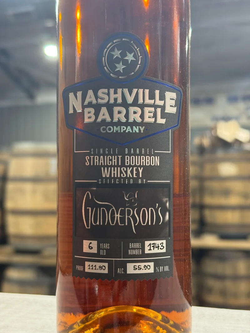 Nashville Barrel Co 6yr Single Barrel Bourbon - #1743 - Gunderson's