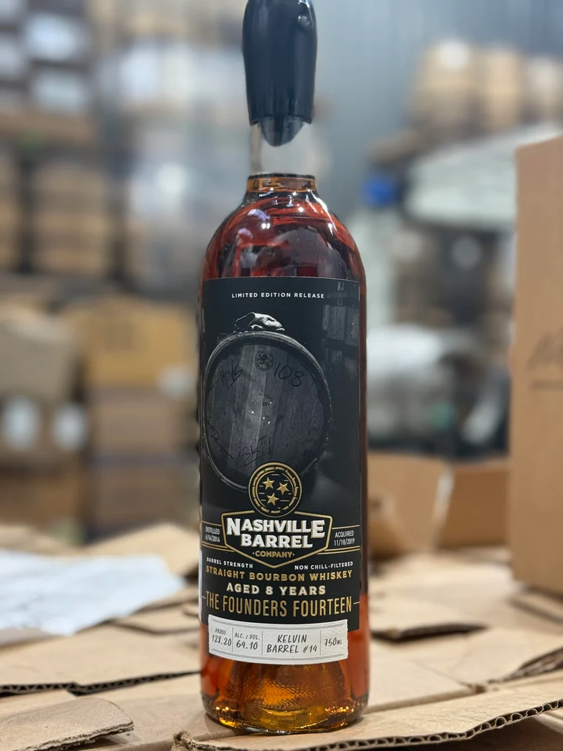 Nashville Barrel Co 8yr Single Barrel Bourbon - Founders Fourteen - #14 - 128.20 Proof