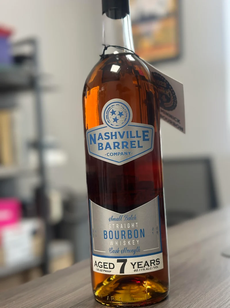 Nashville Barrel Co Cask Strength Bourbon - 7 Year - Kentucky Small Batch