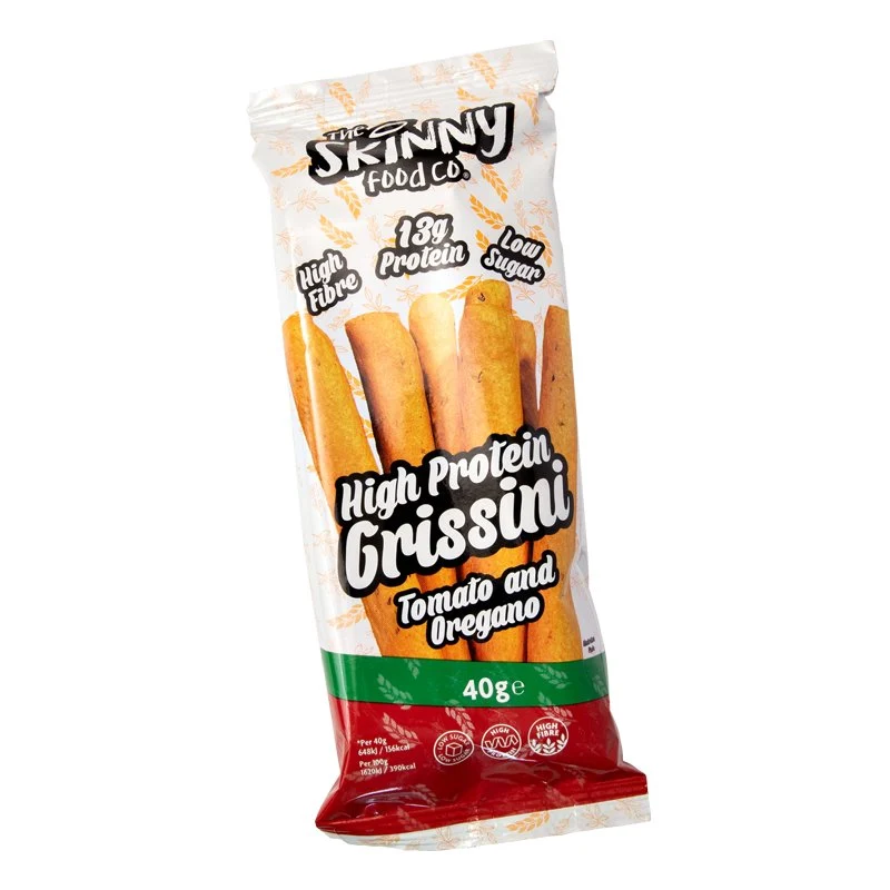 (Rea, bäst före 26 maj) Mager proteinrik tomat- och oreganogrissini 40 g
