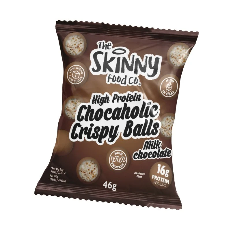 Högprotein Chocaholic Mjölkchoklad Crispy Balls 46g
