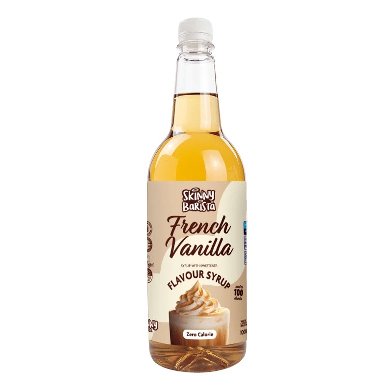 Skinny Barista Fransk Vaniljsmak Sirap - Kalorifri Skinny Coffee - 1 Liter