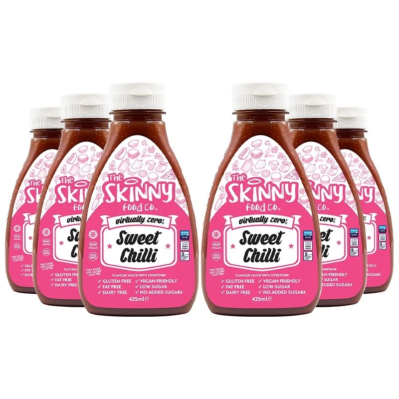 Etui Sweet Chili Virtually Zero© Calorie Skinny Sauce - 425ml x 6 enheter
