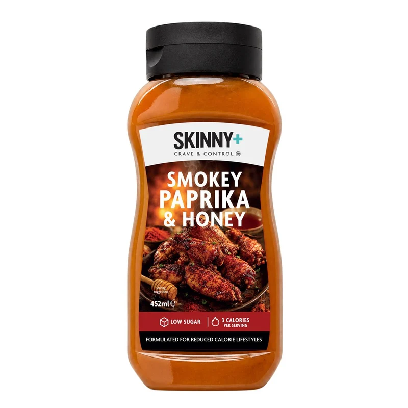 Skinny+ Rökig paprika- och honungssmak Sockerfri mager sås - 452 ml