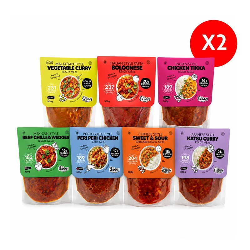 Skinny Food Co 14-dagars färdigmatspaket (300 g x 14 måltider)