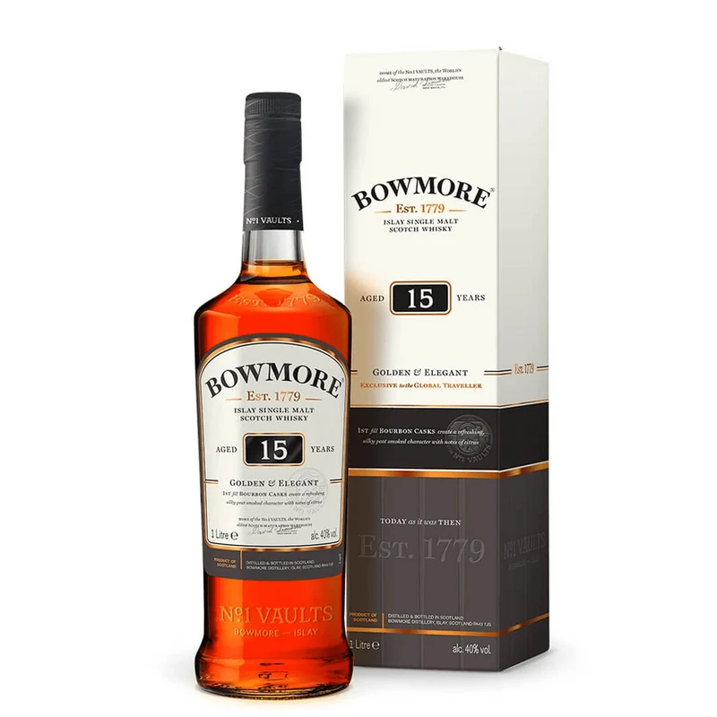 Whisky Bowmore 15Y Golden Elegant (1LT, 43.0% Vol.)