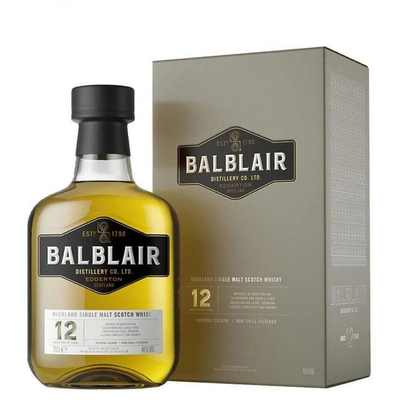 Whisky Balblair 12 YO Highland Single Malt (70CL, 46.0% Vol.)