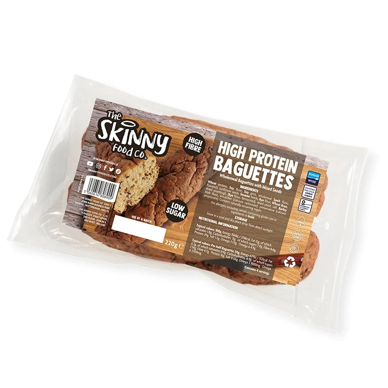 Smalare baguetter med lågt kolhydratinnehåll och högt proteininnehåll 220 g