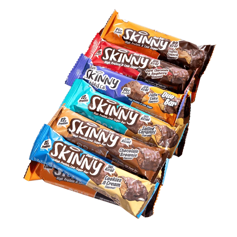 Duobars med lågt sockerhalt med högt proteininnehåll - Variety Pack (12 x 60 g)