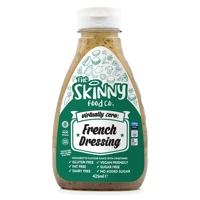 Fransk dressingsmak Praktiskt taget Zero© Sockerfri Skinny Vinaigrette Salladsdressing - 425ml