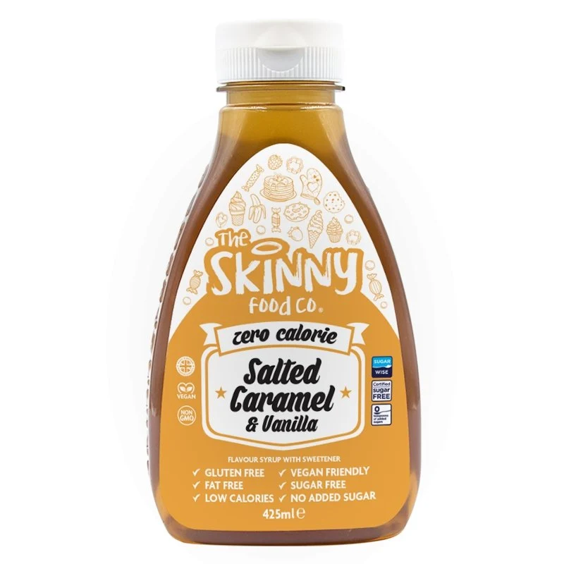 Saltad kola Vanilj Praktiskt taget noll © Sockerfri Skinny Sirap - 425ml