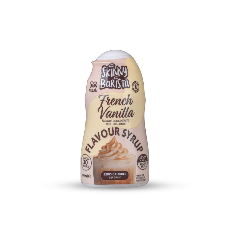 Skinny Barista Fransk Vaniljsmak Shot Sockerfri Skinny Kaffesirap - 60ml