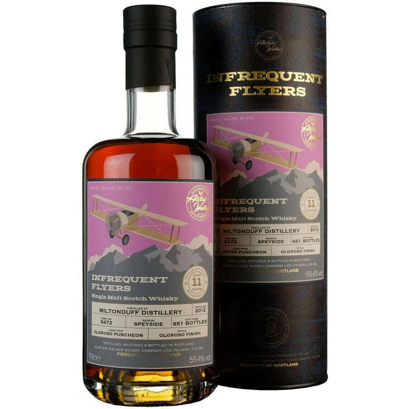 Infrequent Flyers Miltonduff 2012 11 Year Old Single Cask 5472 (70CL, 59.4% Vol.)