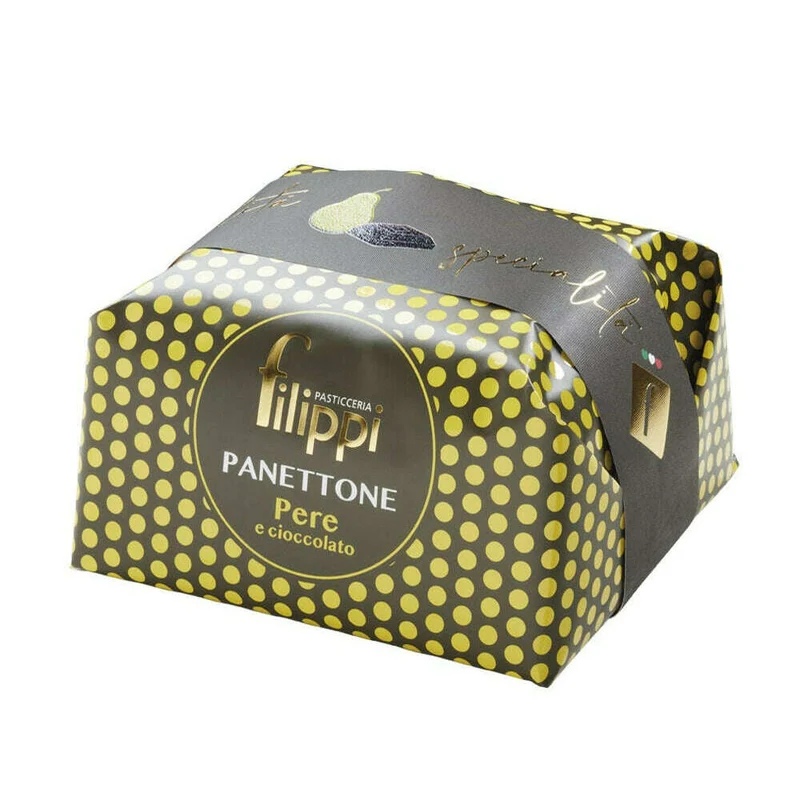Pasticceria Filippi PANETTONE SPECIALE CON PERE E CIOCCOLATO 1kg