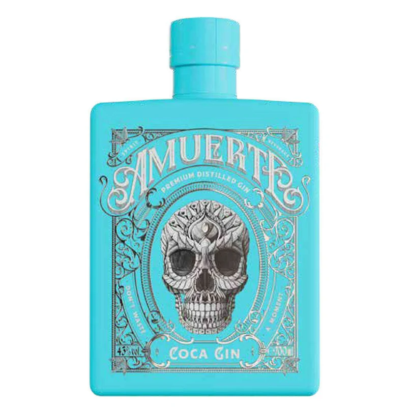 Amuerte Gin Coca Leaf Light Blue (70CL, 43% Vol.)