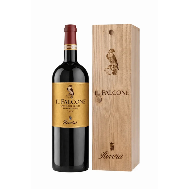 RIVERA IL FALCONE Castel del Monte Rosso Riserva D.O.C.G. Riserva 2019 MAGNUM CASSATTA DI LEGNO 1.5 Lt