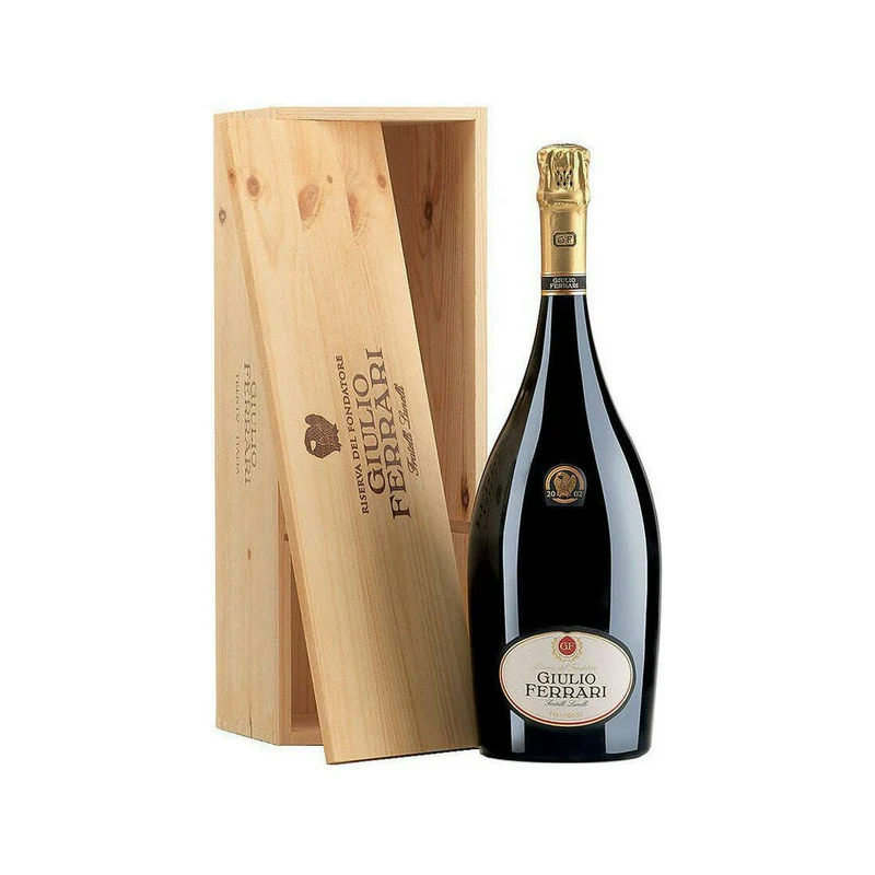 Giulio Ferrari' Riserva del Fondatore Trento Spumante Brut Ferrari 2015 (MAGNUM 1.5L Cassa di Legno)