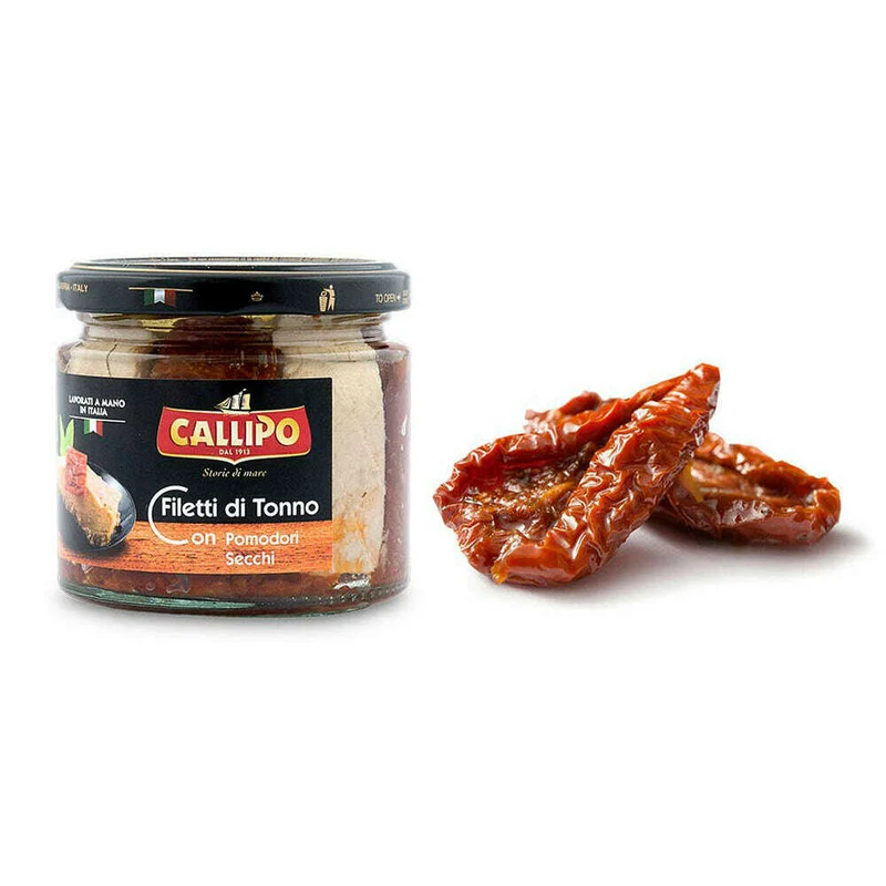 Callipo Filetti Di Tonno Con Pomodori Secchi g.200 All'Olio Di Oliva