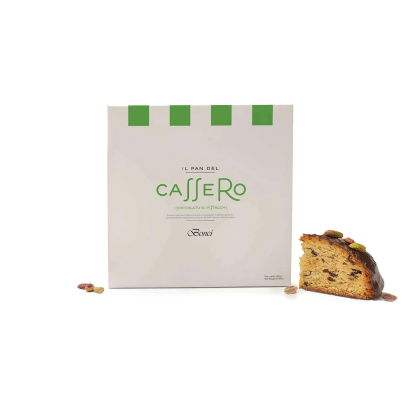 Pasticceria Bonci dolci autore Il PAN DEL CASSERO - Cioccolato e Pistacchi 500g