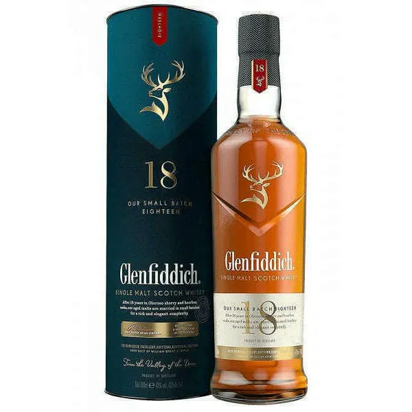 Glenfiddich Single Malt Scotch Whisky 18 Years (70CL, 40.0% Vol.)