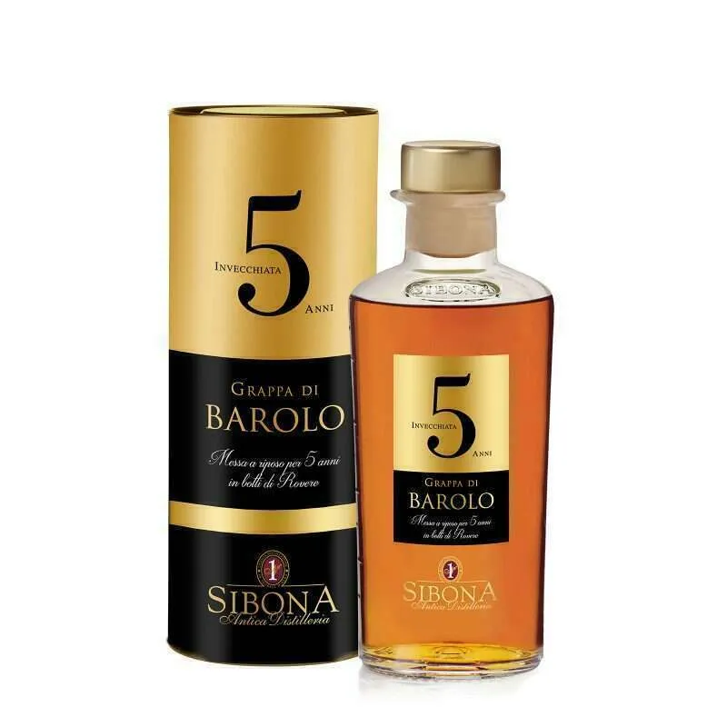 SIBONA GRAPPA RISERVA BAROLO 5 ANNI (50CL, 44.0% Vol.)