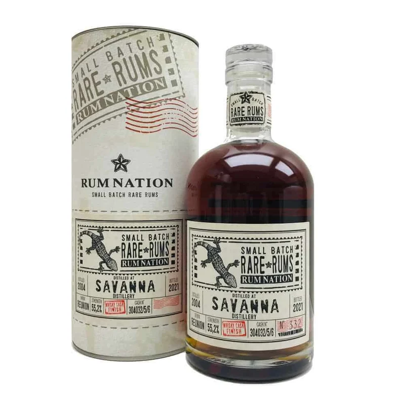Rum Nation Rare Savanna Traditionnel 2004 2021 Whisky Cask Finish (70CL, 55.2% Vol.)