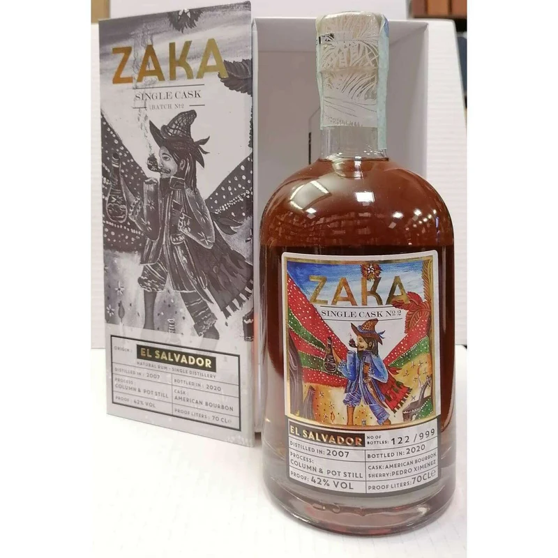 Zaka El Salvador Single Cask Rum 13 Y.O. (70CL, 42.0% Vol.)