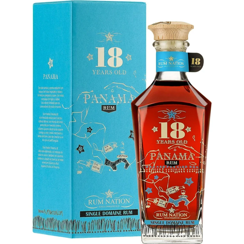 PANAMA 18 y.o. Decanter - Rel. 2020 Rum Nation - Single Domaine Rum (0.7L, 40% Vol.)