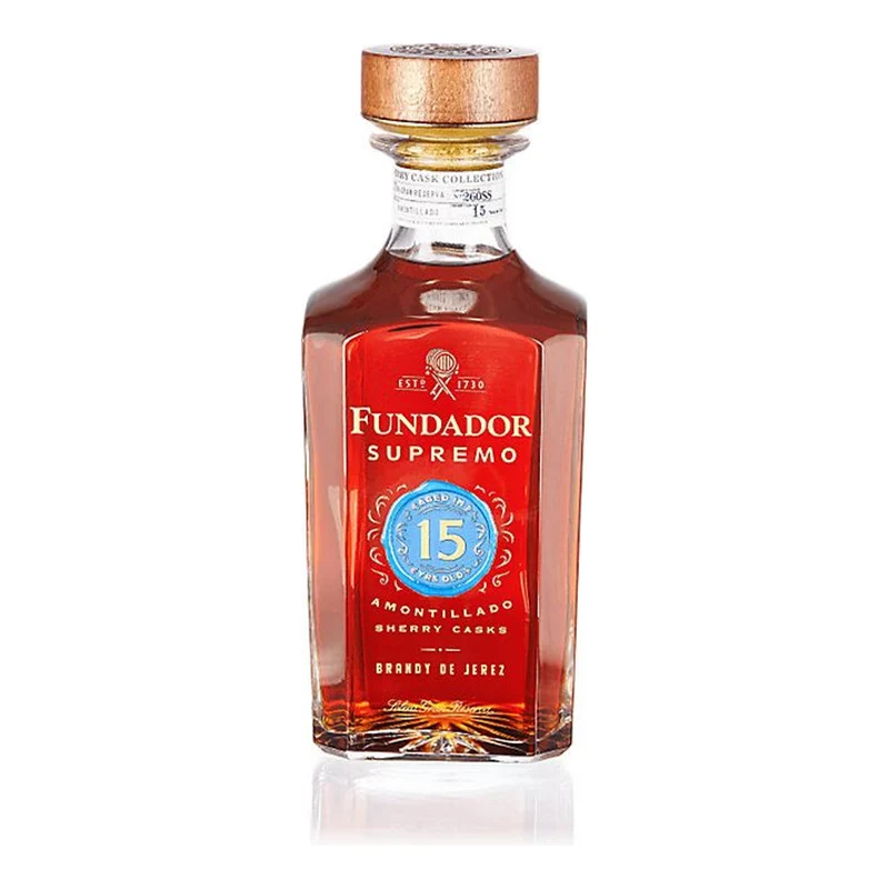 Fundador Supremo 15 Year Solera Gran Reserva Amontillado Sherry Cask Brandy de Jerez