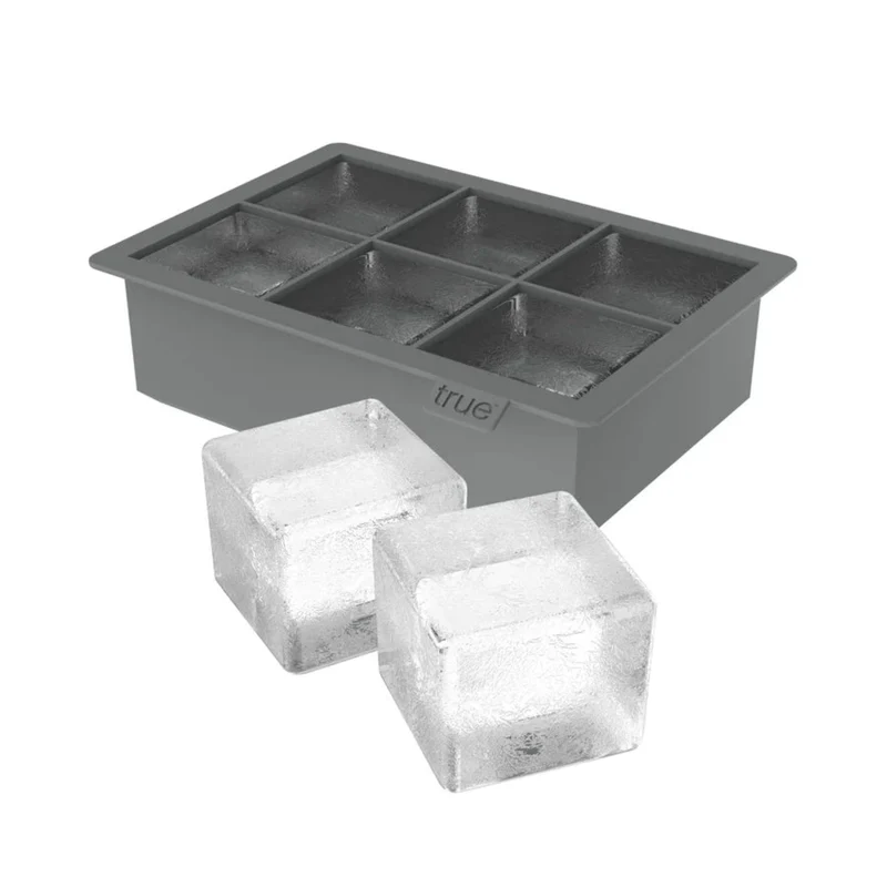 True Colossal 2" Silicone Ice Cube Tray in Gray