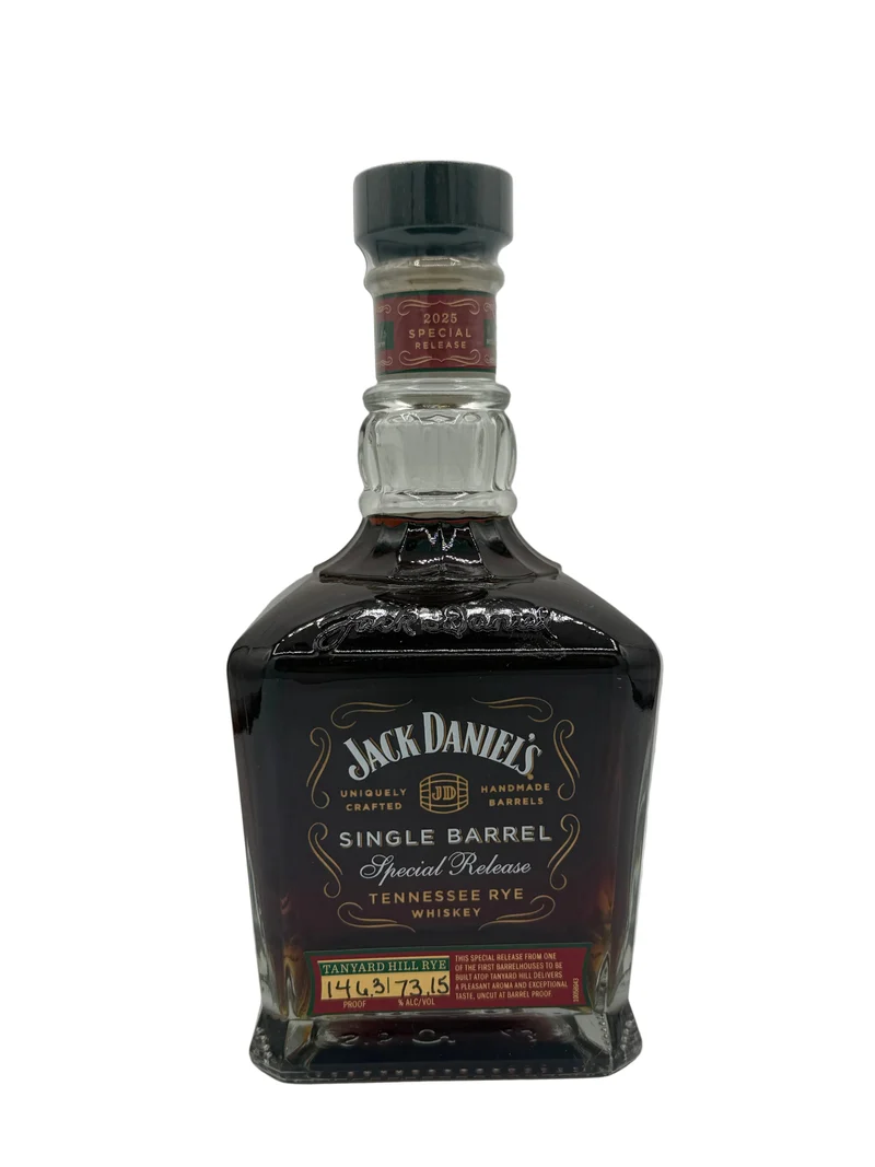 Jack Daniel’s Single Barrel Tanyard Hill Rye 2025 Release 146.3 Proof Hazmat