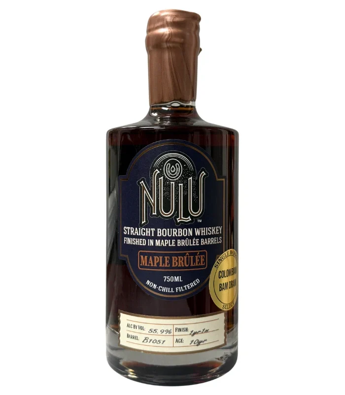 Nulu 10 Year Single Barrel Maple Brûlée Bourbon "Colombian Bam Dram" 111.8 Proof