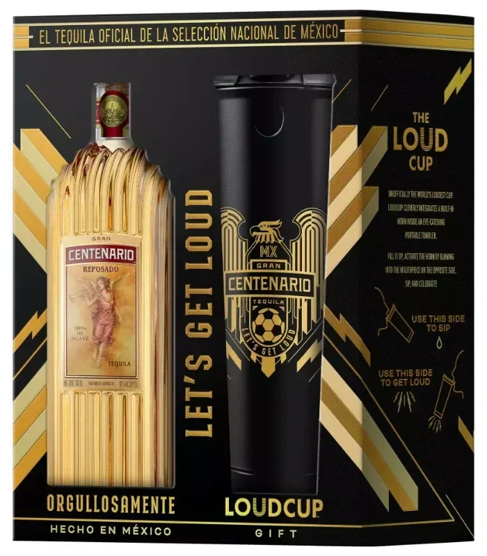 Gran Centenario Reposado Tequila Loud Cup Gift Set