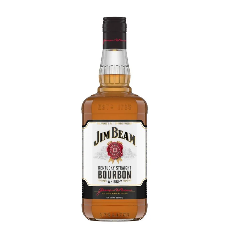 Jim Beam Kentucky Straight Bourbon Whiskey 1.75 Liter