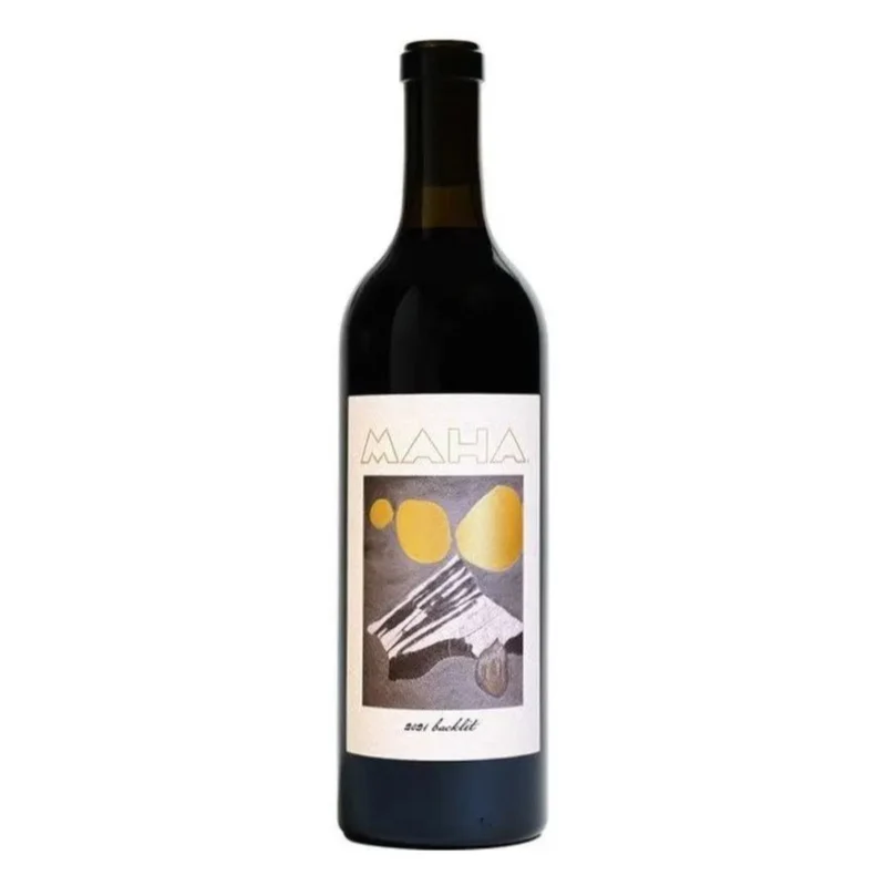 Maha Red Wine Backlit Maha Estate Vineyard Adelaida District Paso Robles 2021