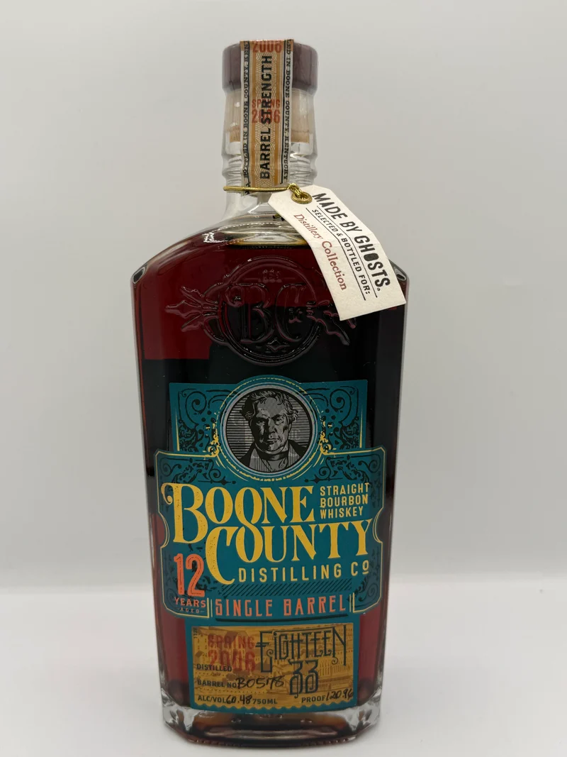 Boone County 12 Year Cask Strength Bourbon BO578 120.96 Proof Distillery Collection