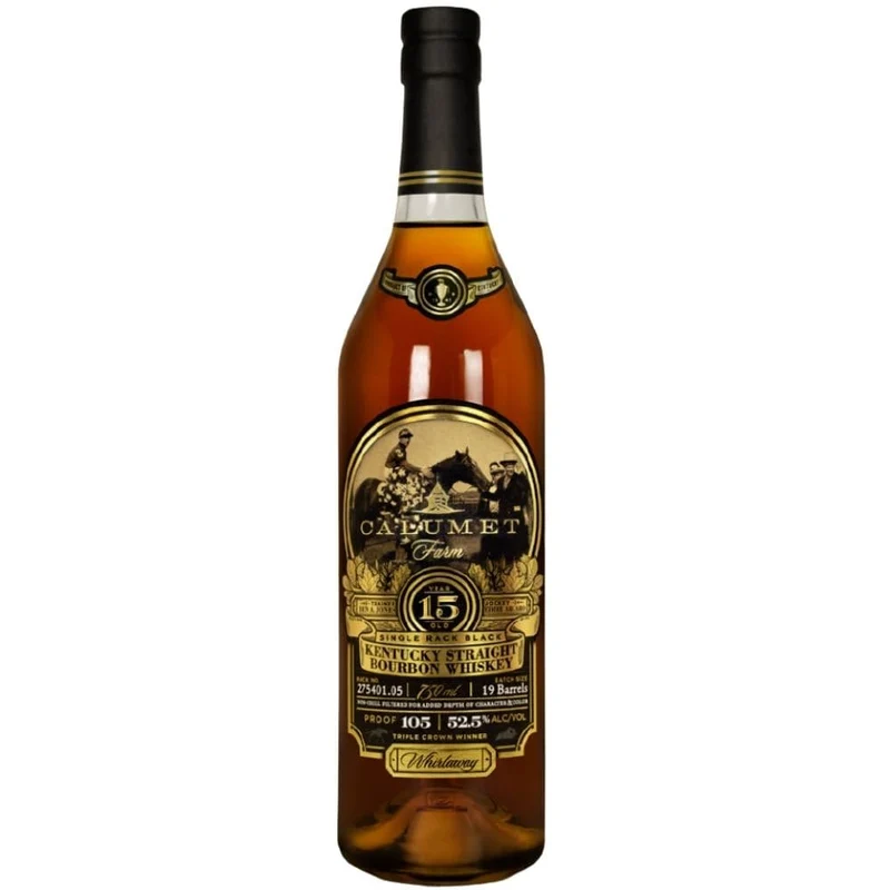 Calumet Farm 15 Year Old Single Rack Black Bourbon Whiskey