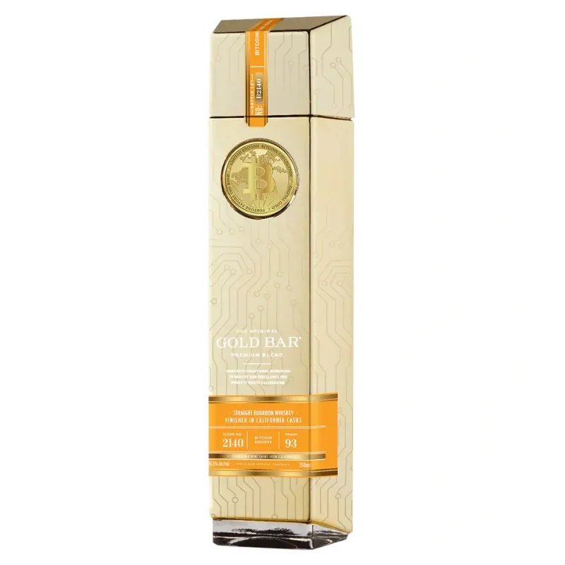 Gold Bar Bitcoin Reserve Bourbon Whiskey Limited Edition 750mL