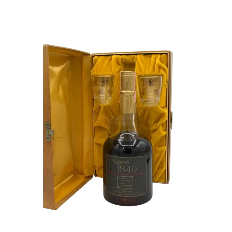 Old Fitzgerald 1849 10 Year Old Bourbon 750ml Stitzel-Weller Velvet Gift Set with Glasses