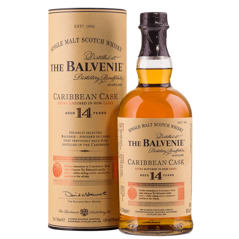 The Balvenie 14 Year Old Caribbean Cask Single Malt Scotch Whiskey