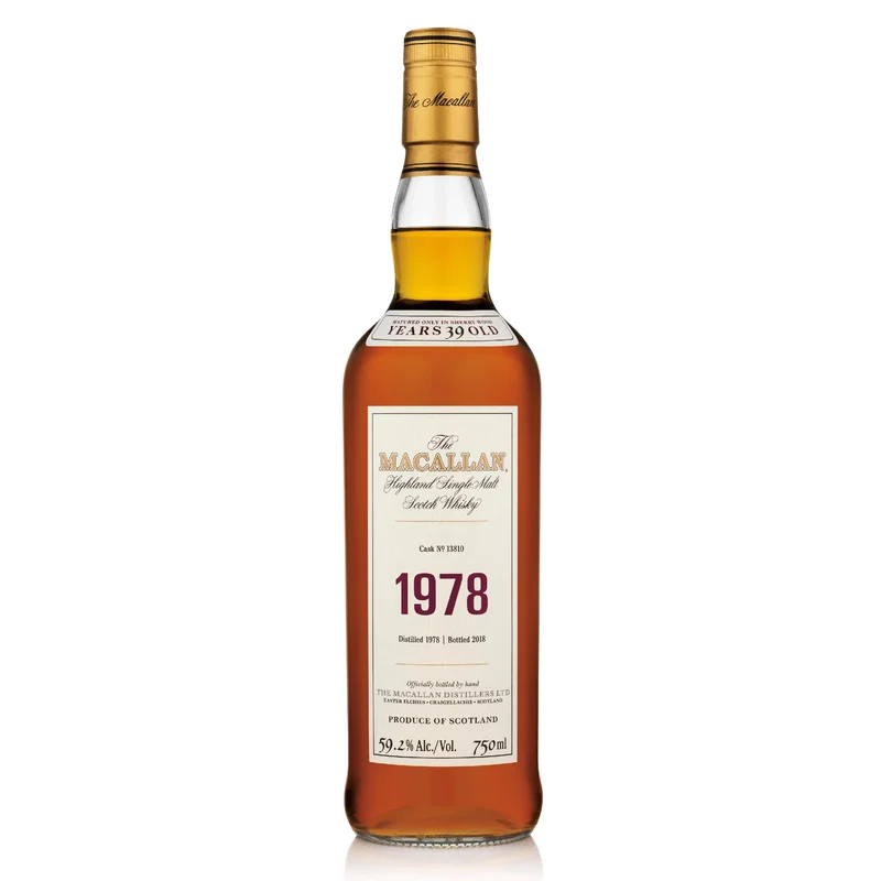 The Macallan Fine & Rare 1978 Vintage, Cask 13810 Single Malt Scotch Whiskey