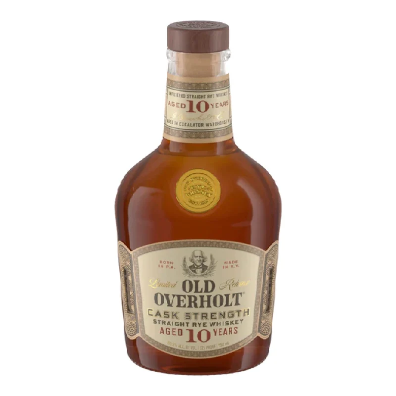 Old Overholt Straight Rye Whiskey Cask Strength Limited Release 10 Yr 121 Proof