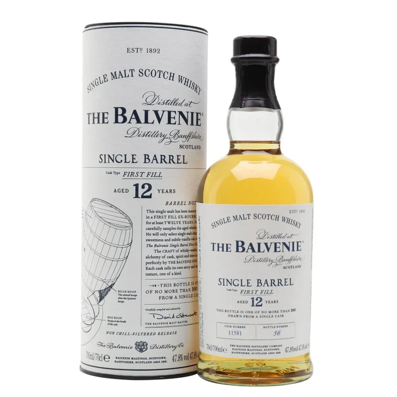 The Balvenie 12 Year Old Single Barrel Single Malt Scotch Whiskey