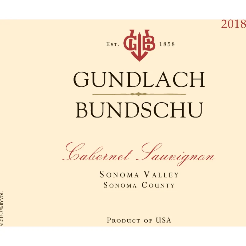 Gundlach Bundschu Sonoma Valley Cabernet Sauvignon 750ml