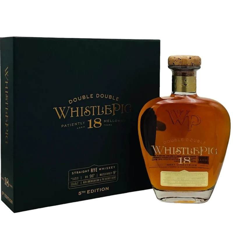 Whistlepig Rye Whiskey 5th Edition Double Malt Finished In PX Sherry Cask 18 Year