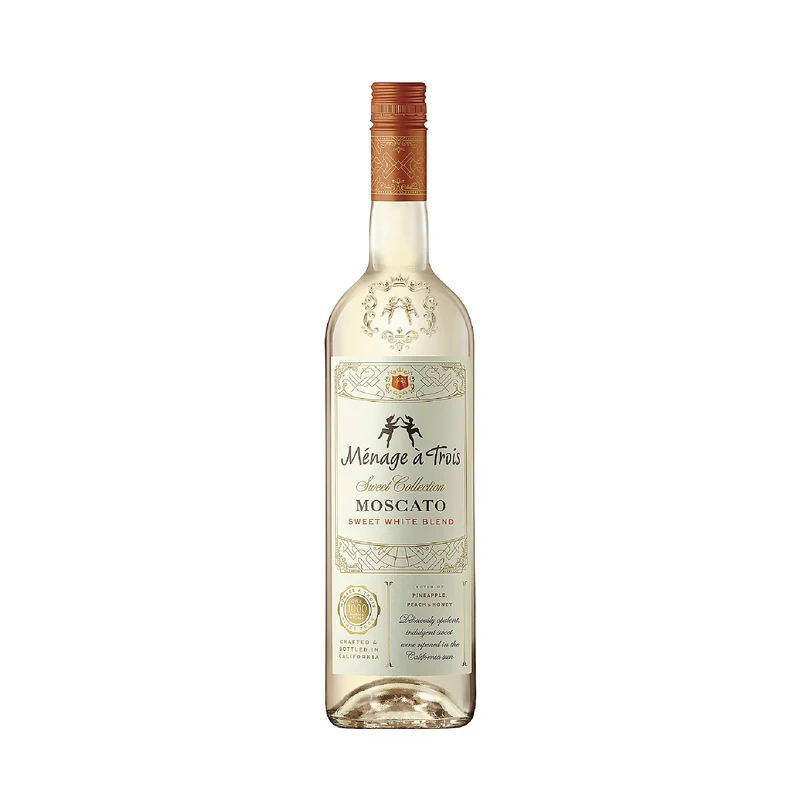 Menage A Trois Moscato Sweet White Blend Sweet Collection California