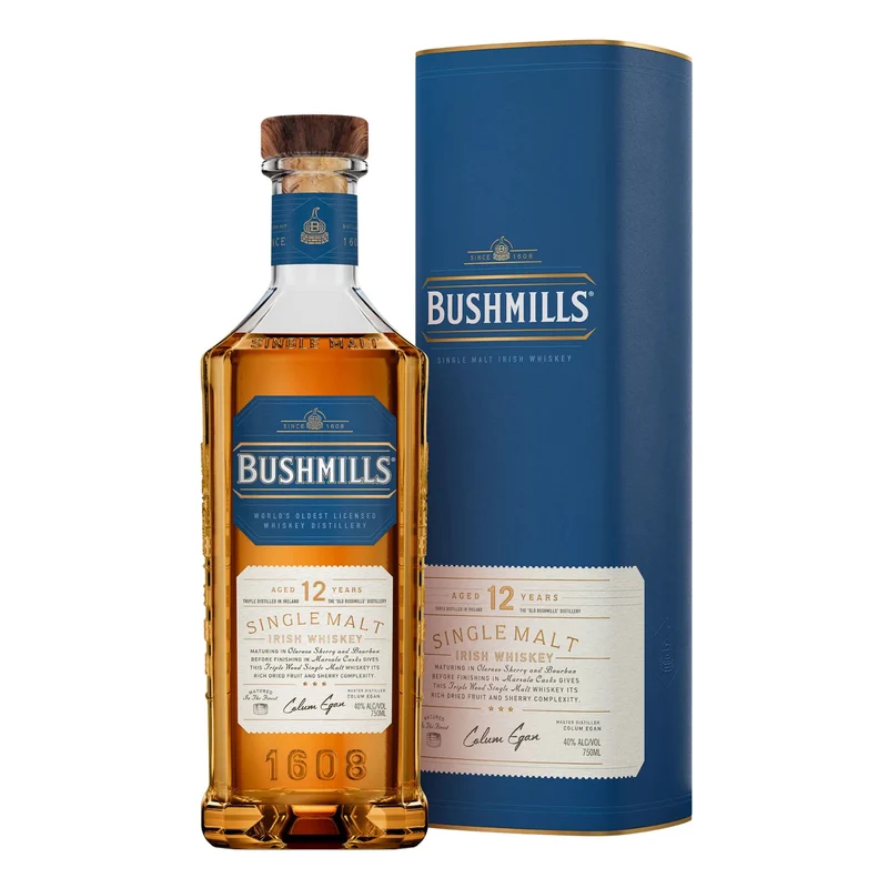 Bushmills Irish Single Malt 12 Year Whiskey