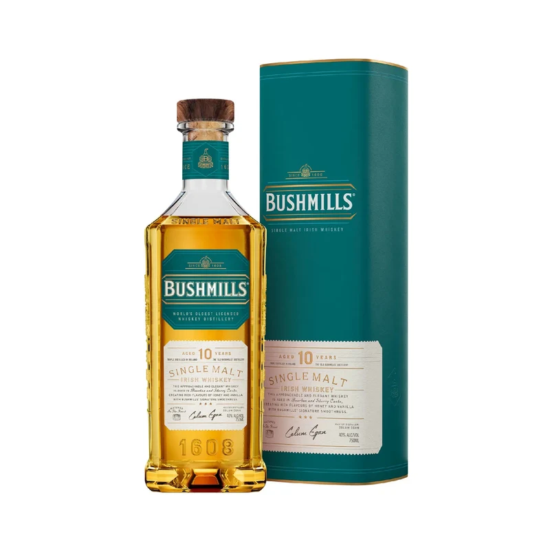 Bushmills 10 Year Old Single Malt Irish Whiskey