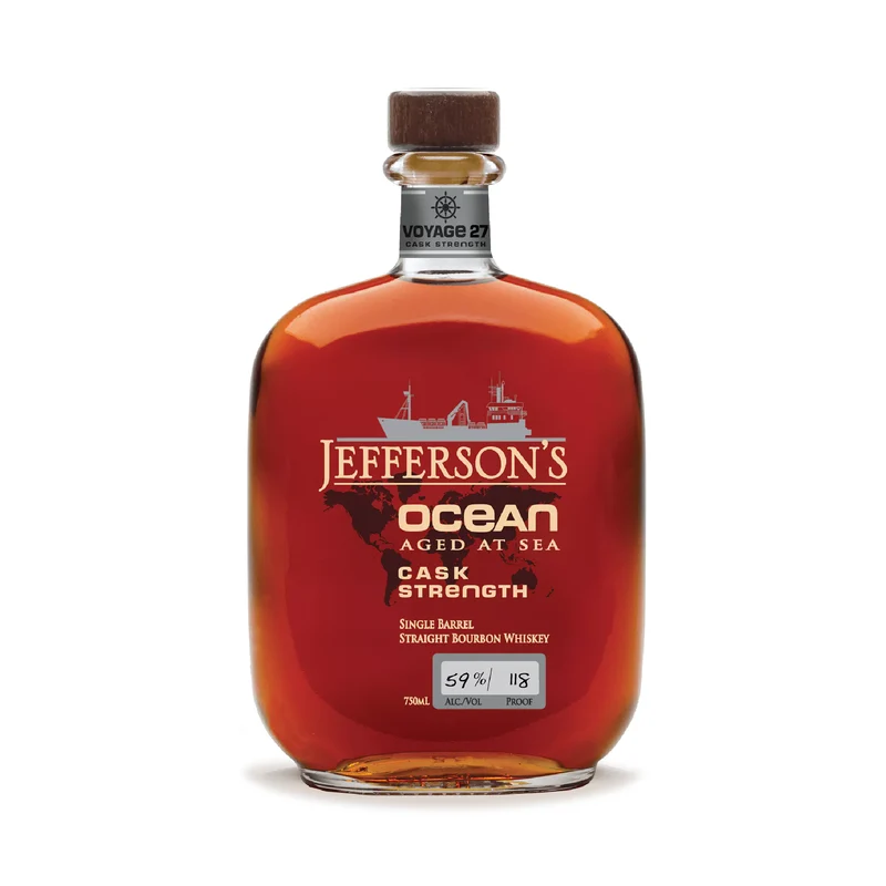 Jefferson's Straight Bourbon Ocean Aged At Sea Cask Strength Single Barrel Whiskey
