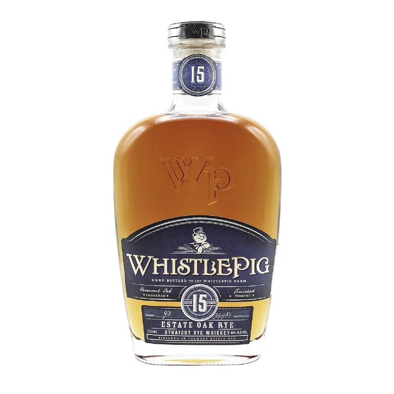 Whistlepig Straight Rye Whiskey Finished In Vermont Estate Oak 15 Year